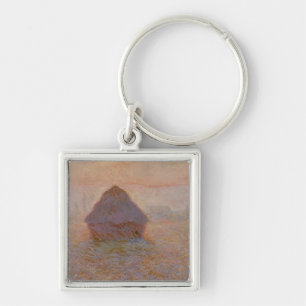Chaveiro Claude Monet Grainstack, Sun na névoa