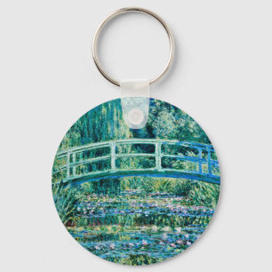 Chaveiro Claude Monet - Lírios De Água E Ponte Japonesa