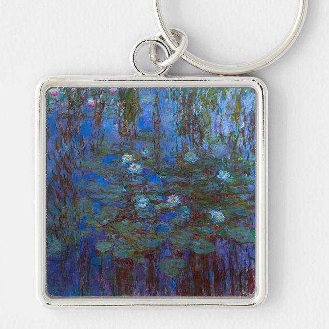 Chaveiro Claude Monet - Nenúfares Azuis (Frente)