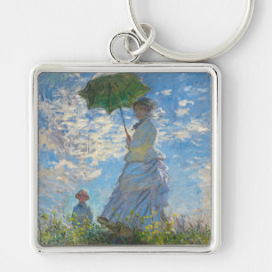 Chaveiro Claude Monet - O Promenade, Mulher com Parasol