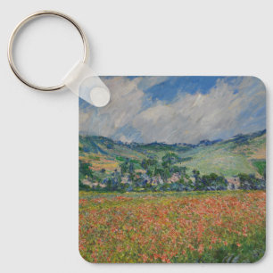Chaveiro Claude Monet Painting, Poppy Field em Giverny