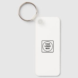 Chaveiro Clean Business Logo QR Code Horizontal Keychains