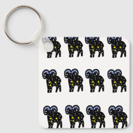 Chaveiro Clean Ram Zodiac Keychain – Bold Aries Symbol 