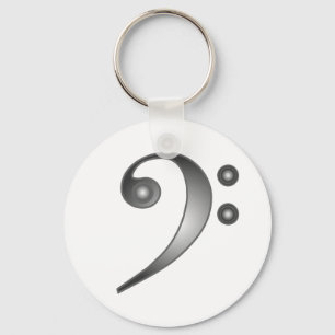 Chaveiro Clef baixo metálico