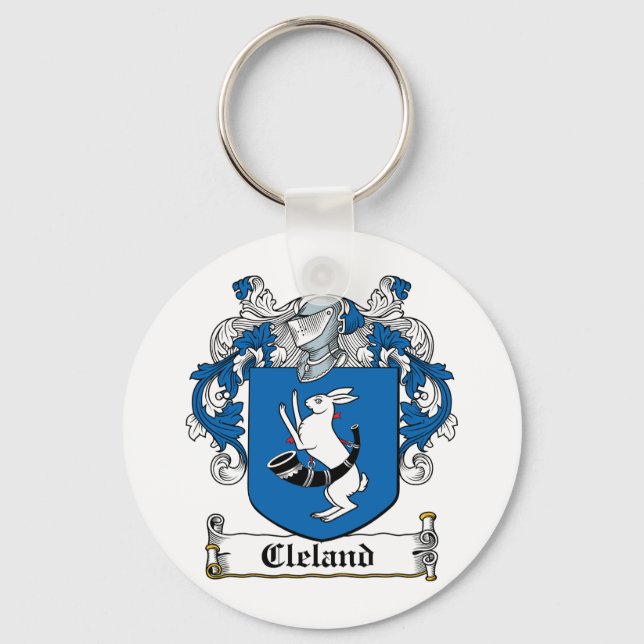 Chaveiro Cleland Family Crest (Frente)