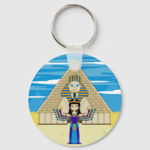 Chaveiro Cleopatra na grande esfinge Keycahin