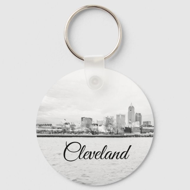 Chaveiro Cleveland Ohio Skyline (Frente)