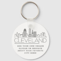 Cleveland, Ohio Stylizou Skyline | Slogan Personal
