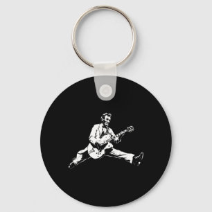Chaveiro Clic Presidente Abraham Lincoln Tocando Guitarra R
