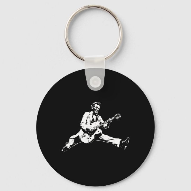 Chaveiro Clic Presidente Abraham Lincoln Tocando Guitarra R (Frente)
