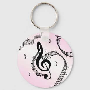 Chaveiro Climactic G Clef Pink