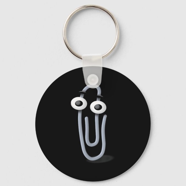 Chaveiro Clippy Paper Clip Funny Meme Page Note  (Frente)