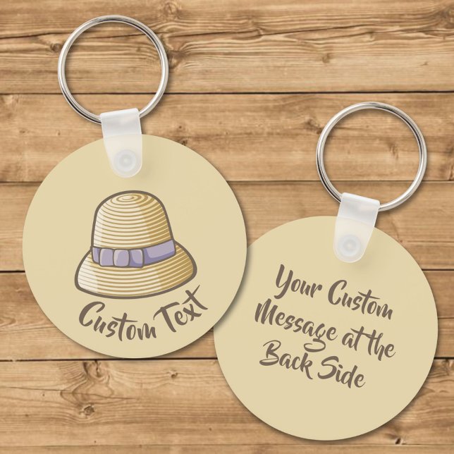 Chaveiro Cloche Hat Beige (Criador carregado)