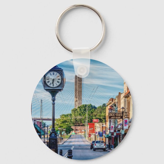 Chaveiro Clock In Downtown Cape Girardeau (Frente)