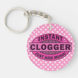 Chaveiro Clogger imediato apenas adiciona o rosa da música