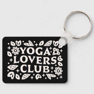 Chaveiro Clube de amantes de yoga amigos engraçados de ioga