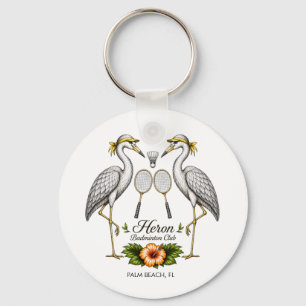 Chaveiro Clube de Badminton Garça Vintage Personalizado