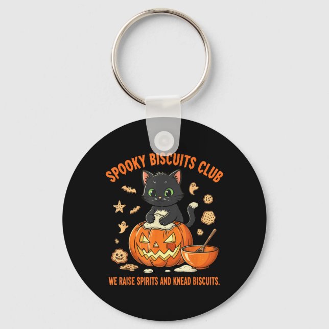 Chaveiro Clube de Biscoitos Assustadores Gato Divertido Hal (Frente)