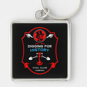 Chaveiro Clube de Detecção de Metais da Guerra Civil Americ