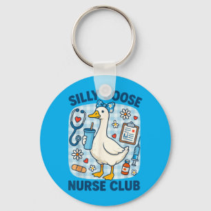 Chaveiro Clube de Enfermeira Pato Bobo Divertido Humor de E