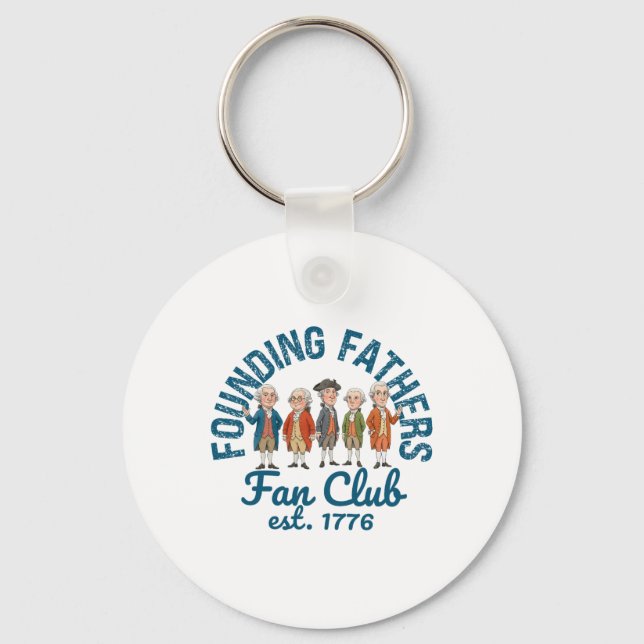 Chaveiro Clube de Fãs dos Pais Fundadores Professor de Hist (Frente)