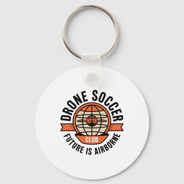 Chaveiro Clube de Futebol de Drone Globo Moderno Ll Péll  (Frente)