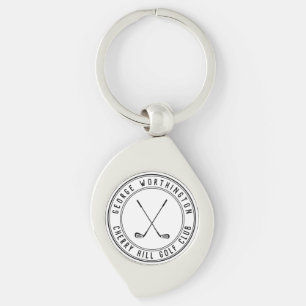 Chaveiro Clube de golfe country clássico personalizado
