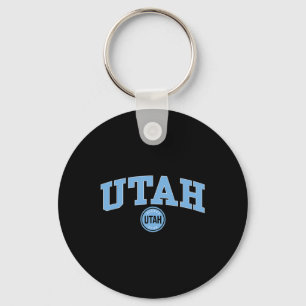 Chaveiro Clube de Hóquei de Utah Arco Sobre Cinza Nhl Licen