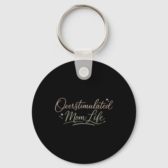 Chaveiro Clube de Mães Superestimuladas Saúde Mental Dia da (Frente)