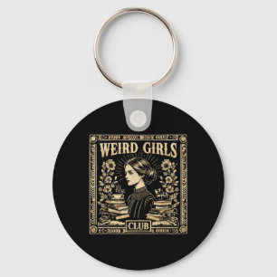 Chaveiro Clube de Meninas Estranhas Arte Gótica Feminista V