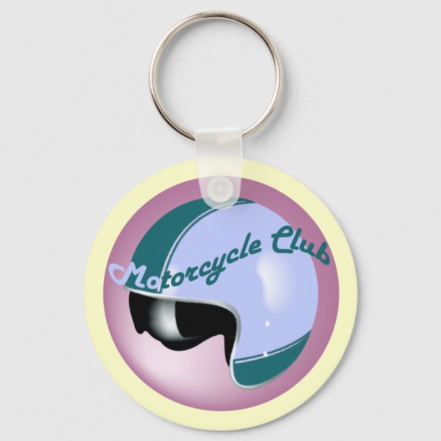Chaveiro clube de motocicletas de vintage (Frente)