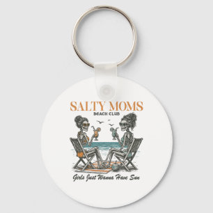 Chaveiro Clube de Praia Salty Moms Férias de Verão Feriado