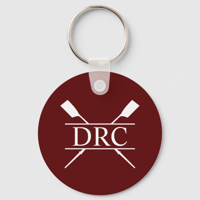 Chaveiro Clube de Remo Personalizado Monograma (Frente)