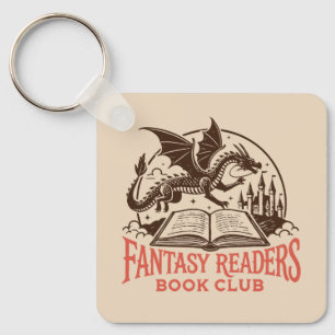 Chaveiro clube do livro de leitores de fantasia