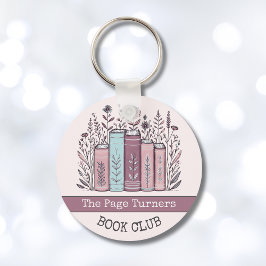 Chaveiro Clube do Livro Floral Personalizado