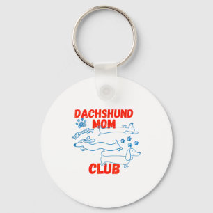 Chaveiro Clube do Papai Dachshund A Vida é Melhor Com Doxie