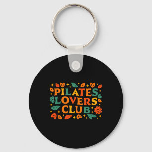 Chaveiro Clube dos Amantes de Pilates Decoração Retro Desen