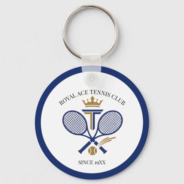 Chaveiro Clube Real Personalizado De Tênis Desde Raquets De (Frente)
