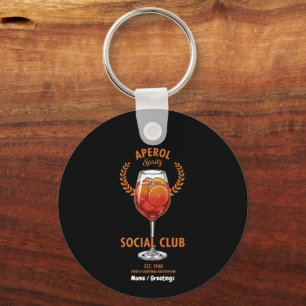 Chaveiro Clube Social Aperol Spritz Design Divertido e Fofo