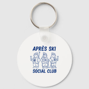 Chaveiro Clube social após esqui ursos polares engraçados e
