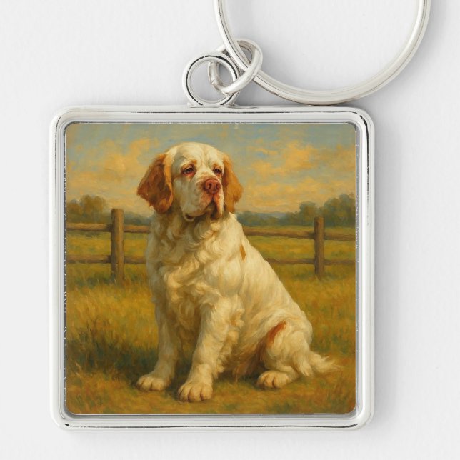 Chaveiro Clumber Spaniel (Frente)