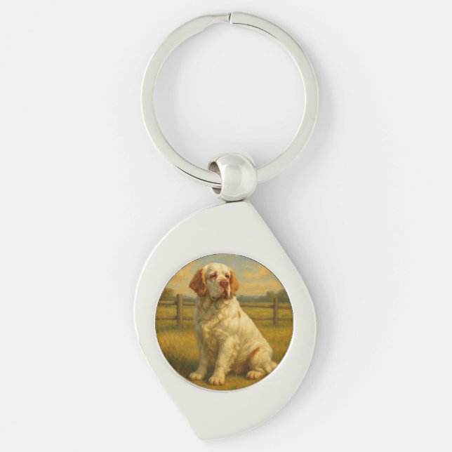 Chaveiro Clumber Spaniel (Frente)