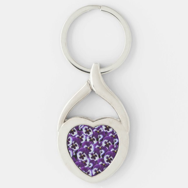 Chaveiro Clusters de Panteras Brancas Roxas: Graça Harmonio (Frente)