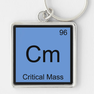 Chaveiro Cm - Massa Crítica Camiseta Símbolo Elemento Quími