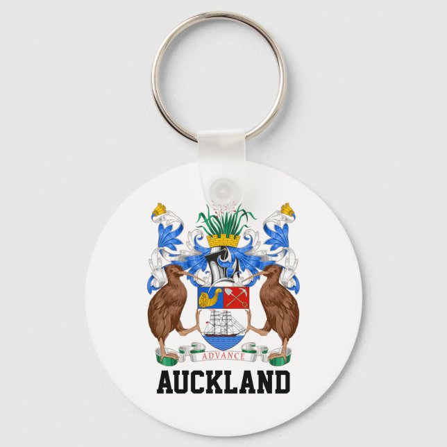 Chaveiro Coat of Arms of Auckland, NZ (Frente)