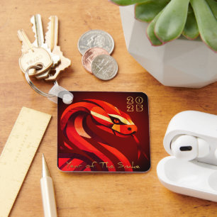 Chaveiro Cobra de ano novo chinês moderno 2025 BSqK03