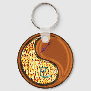 Chaveiro Cobra de Sagitário e Madeira