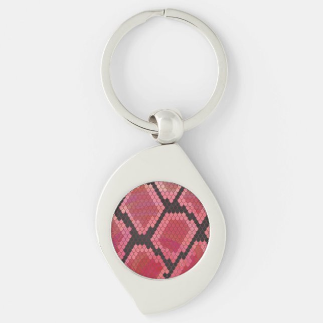 Chaveiro Cobra preto e Impressão vermelho (Frente)