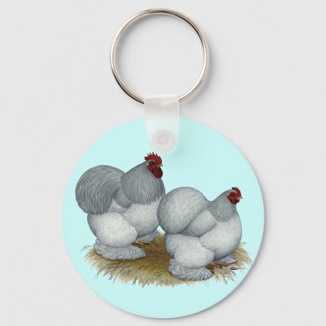 Chaveiro Cochin: Azul-próprio (Frente)