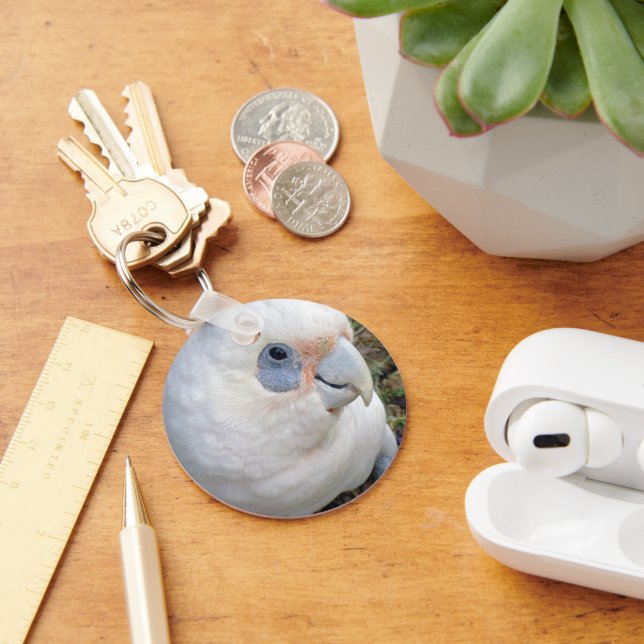 Chaveiro Cockatoo branco australiano, Keyring (Mesa)